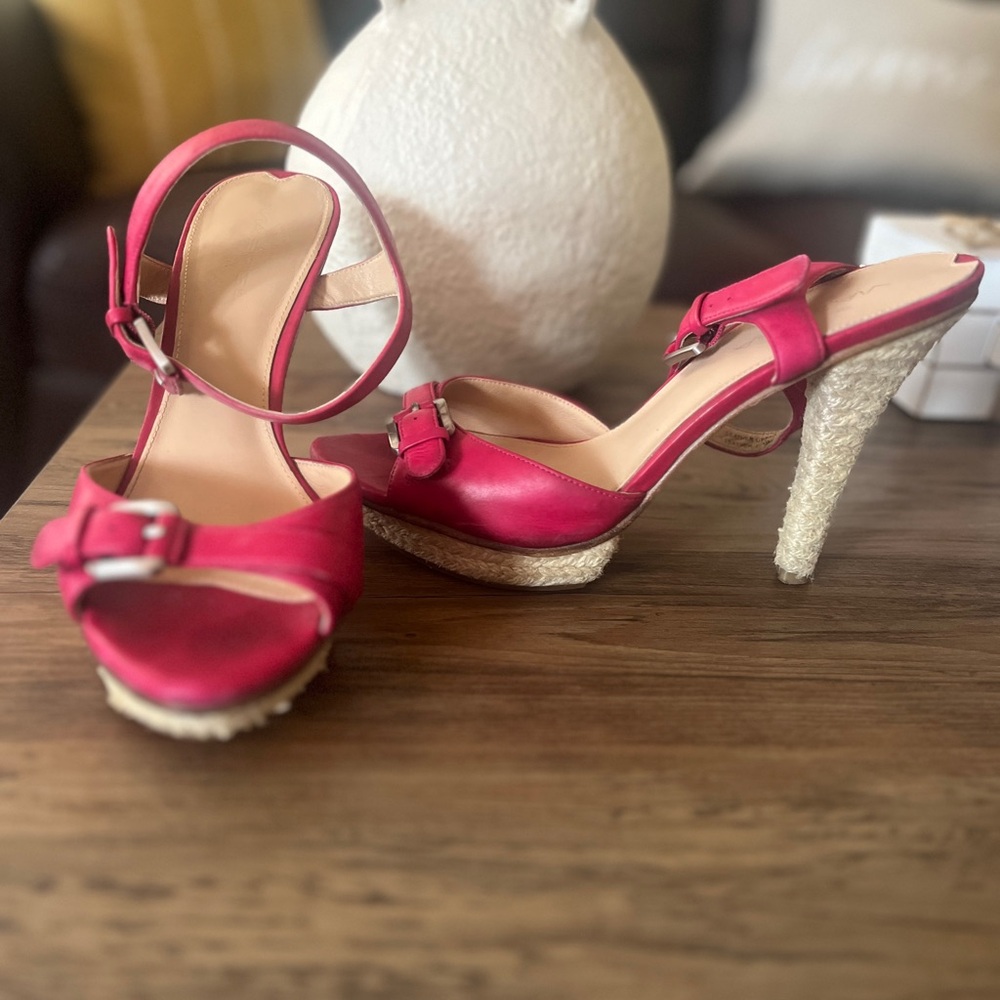 Elegant Pink Platform Heels